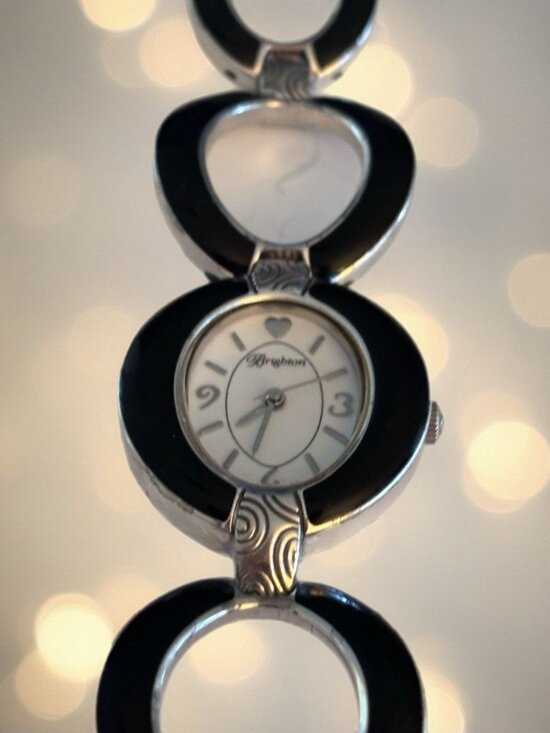 Brighton Padova Oval Link Black Women’s 28mm Bracelet Watch New Battery Included main image 6